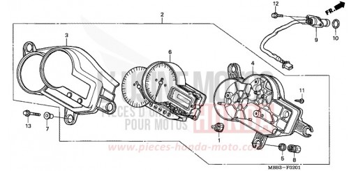 METER (1/2/3) VTR1000F1 de 2001